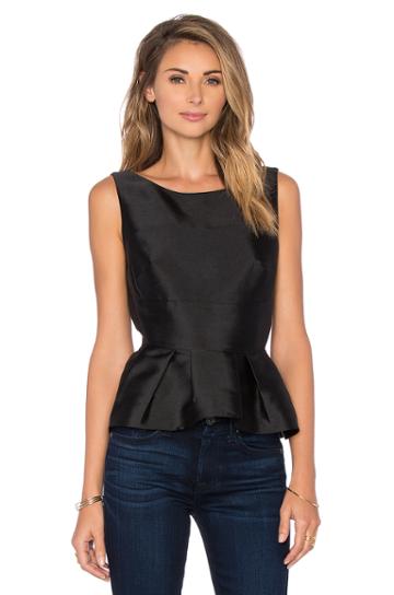 The Graphite Peplum Top