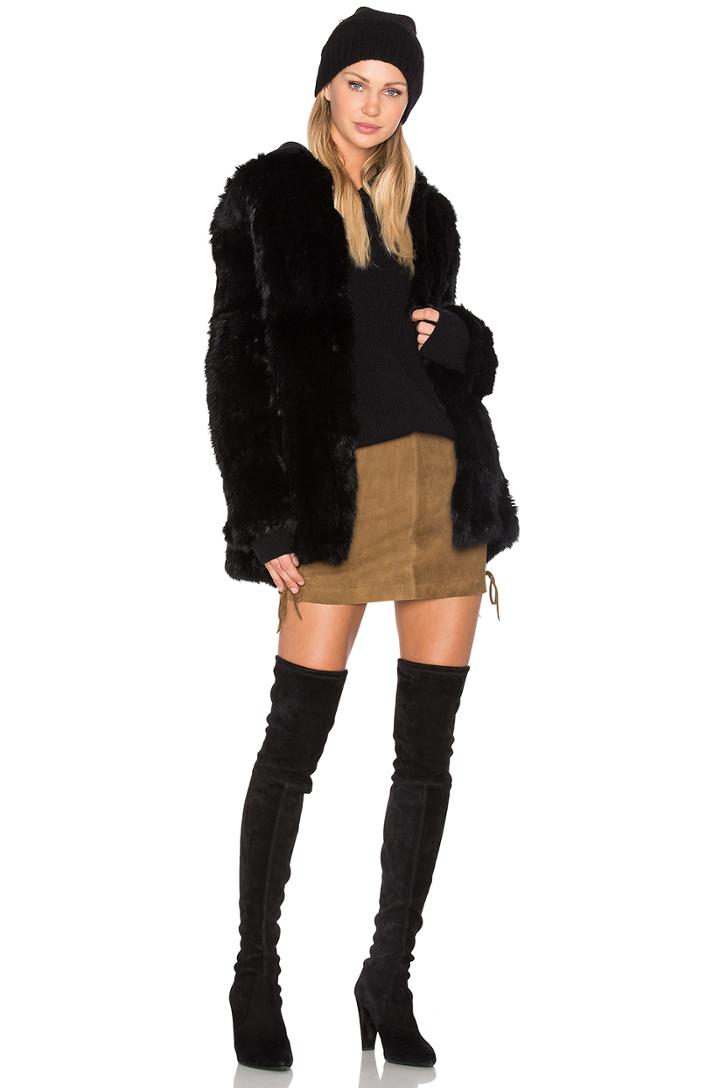 Denver Rabbit Fur Jacket