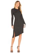 Long Sleeve Asymmetrical Ruched Dress