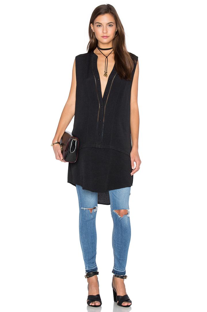 Embroidered Tunic Tank