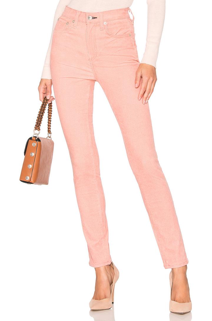 High Rise Corduroy Skinny