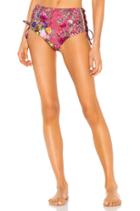 High Rise Lace Up Bikini Bottom