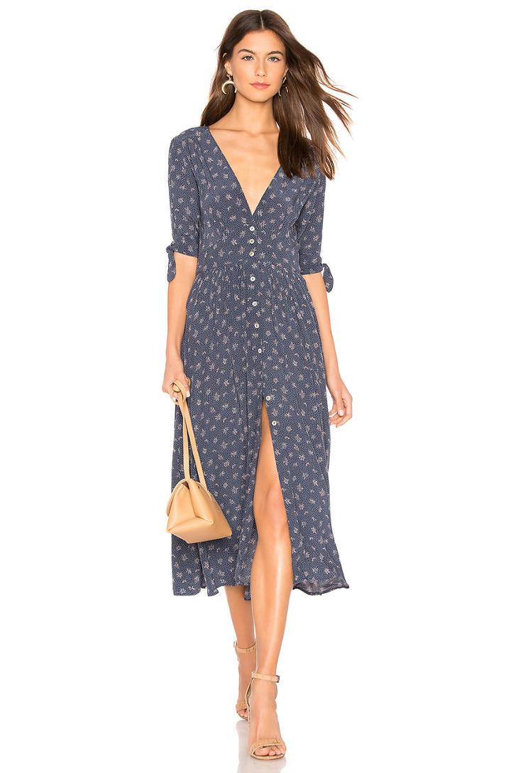 X Revolve Jasmine Tie Sleeve Dress