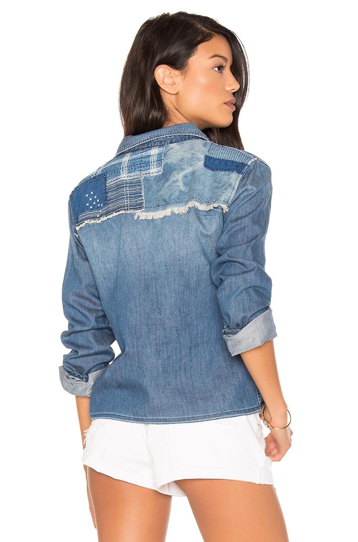 Josie Crop Button Up