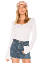 Soft V Neck Bell Sleeve Top