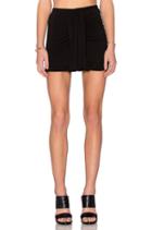 Side Drape Mini Skirt