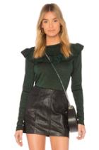 Ruffle Neckline Pullover