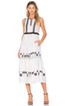 Cotton Leaf Maxi Dress