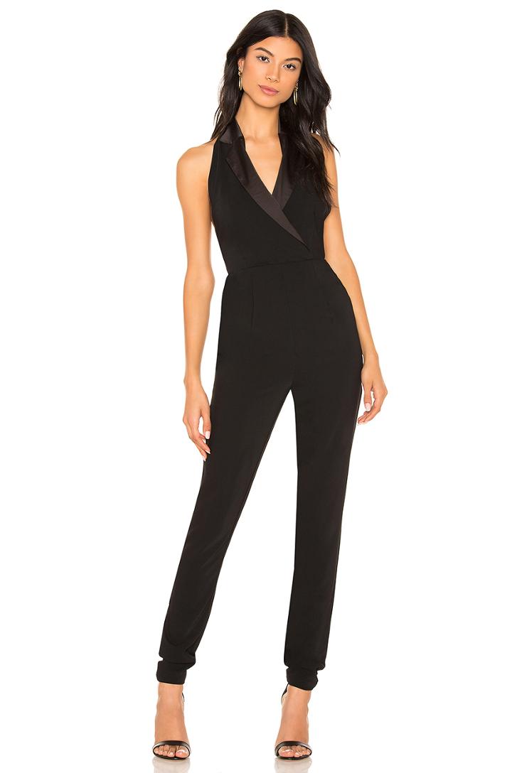 Melanie Halter Tuxedo Jumpsuit