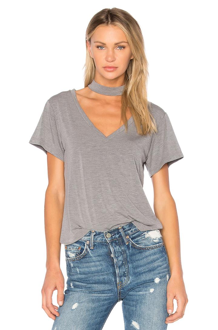Deep V Choker Tee