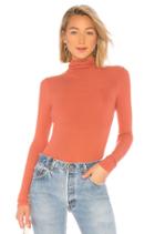 Rib Fitted Turtleneck Top