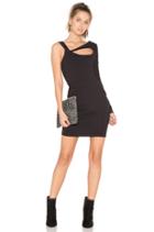 Cut Out One Sleeve Dress