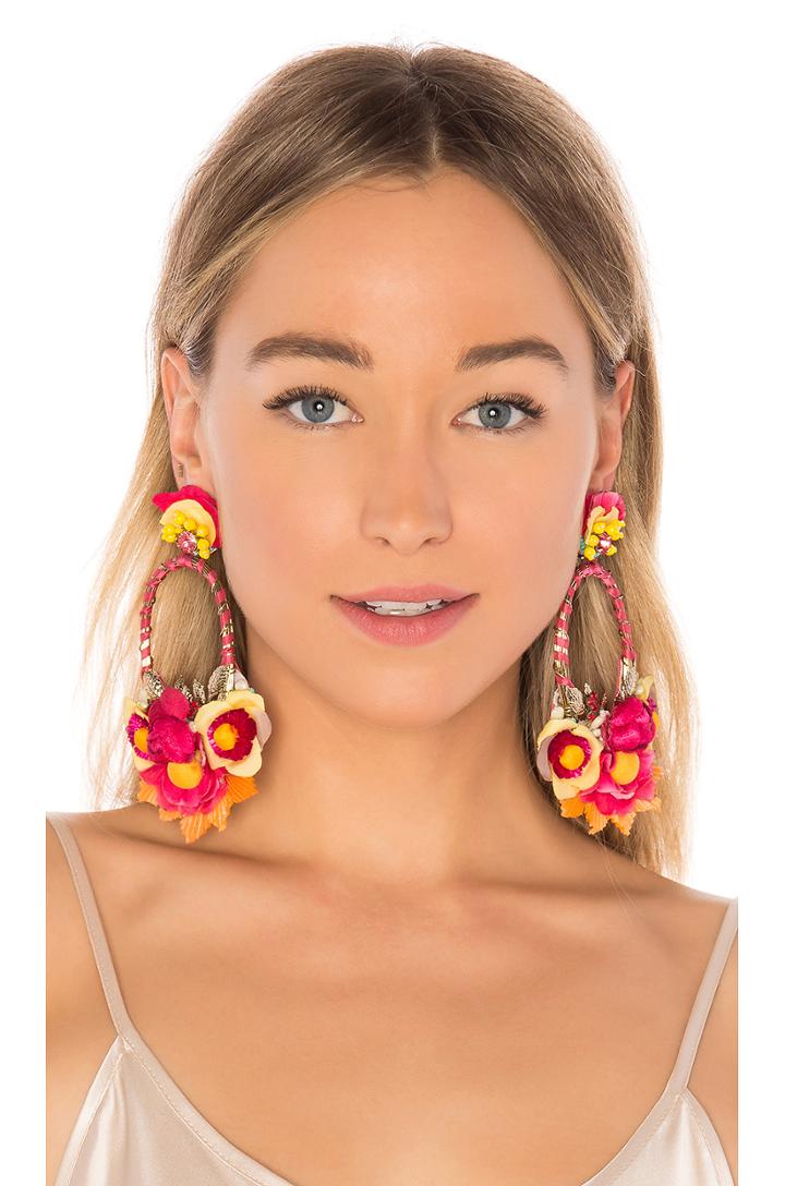 Floral Drop Earring
