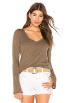 Cotton Slub Long Sleeve Top