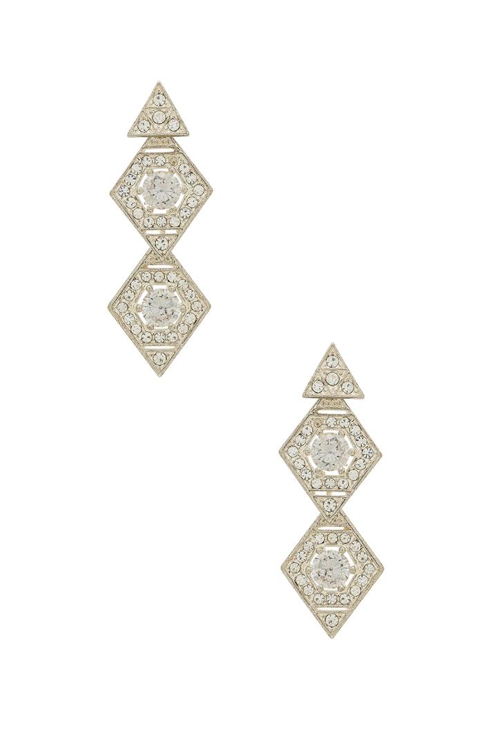The Pave Kite Disc Earrings