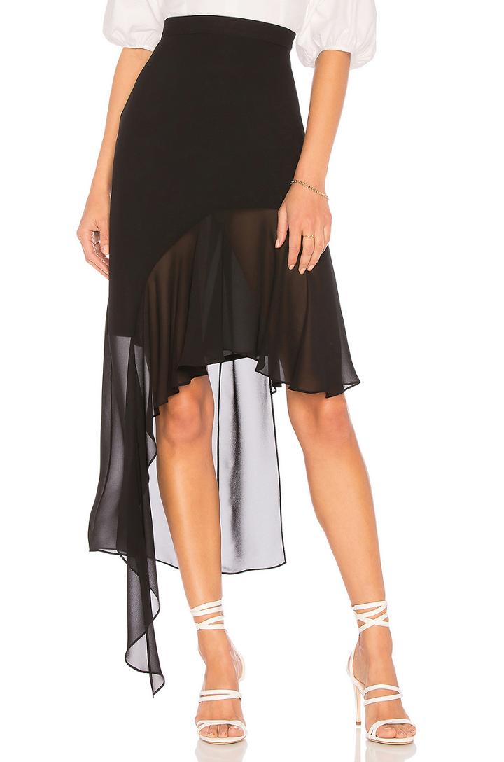 Asymmetrical Ruffle Skirt