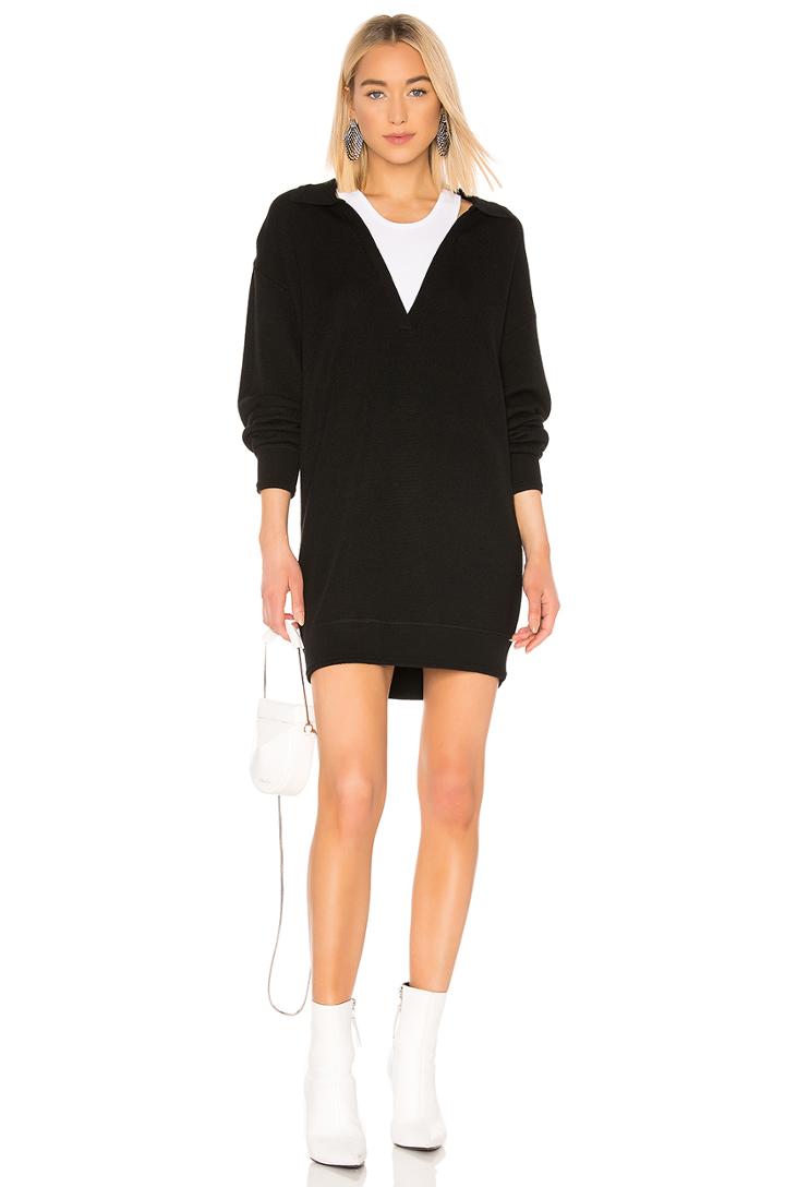 Bi Layer Collared Tunic Sweater