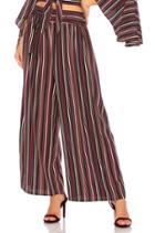 Pinstripe Wide Leg Crop Pant