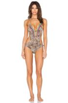 Plunge Neck Swimsuit