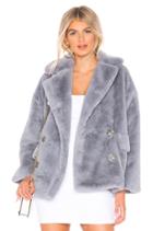 Solid Kate Faux Fur Coat