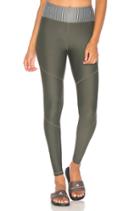 Olive Stone Stripe Legging