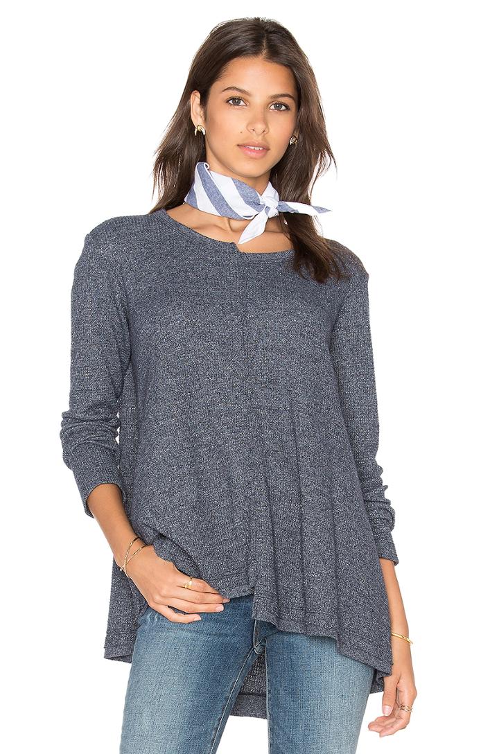 Shifted Crew Trapeze Long Sleeve Top