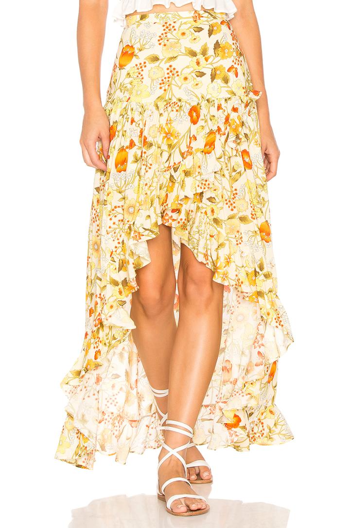 Sayulita Frill Split Skirt