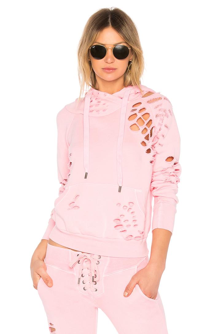 X Revolve Lisse Destroyed Hoodie