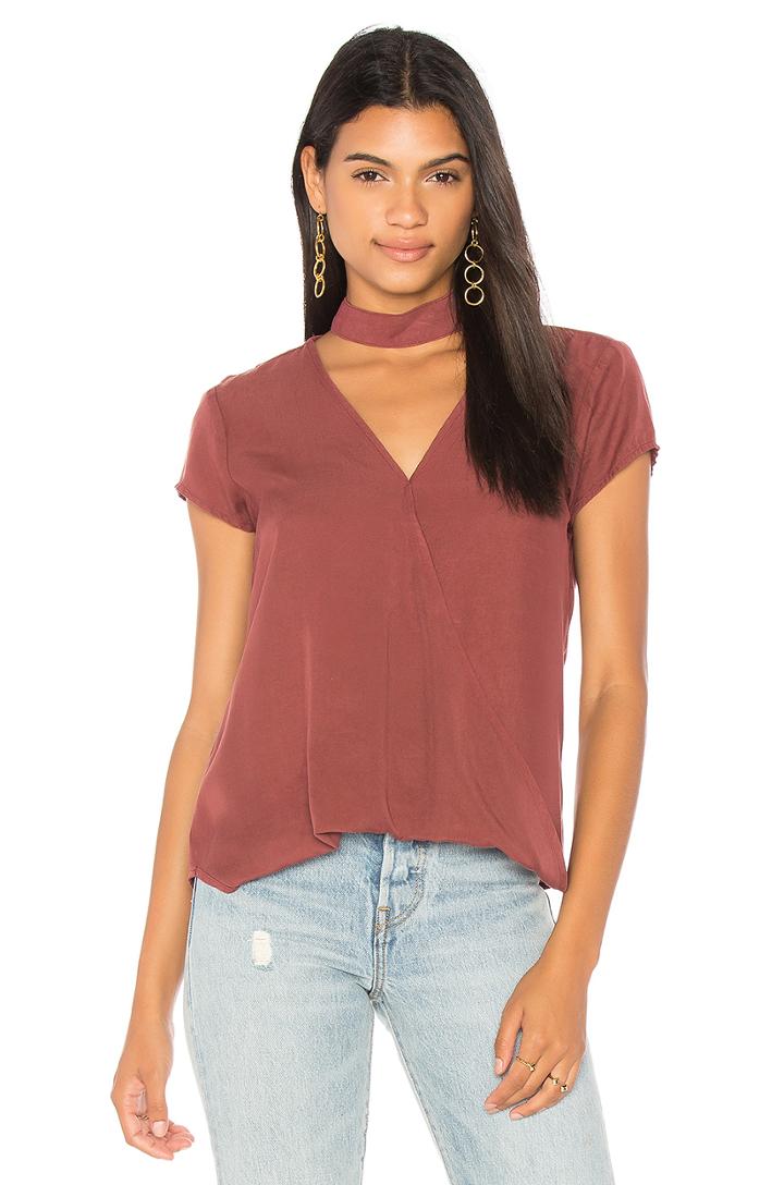 Choker Neck Wrap Top