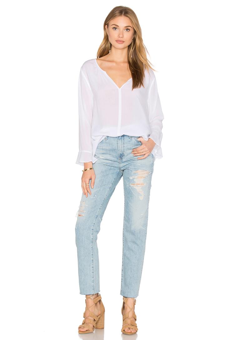Azalea Long Sleeve V Neck Top