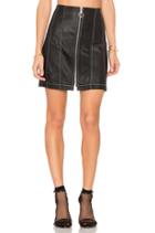 Leather Stitched Skirt
