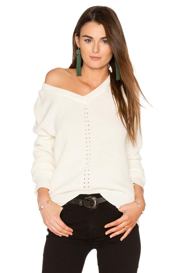 Exposed Shoulder Sweater