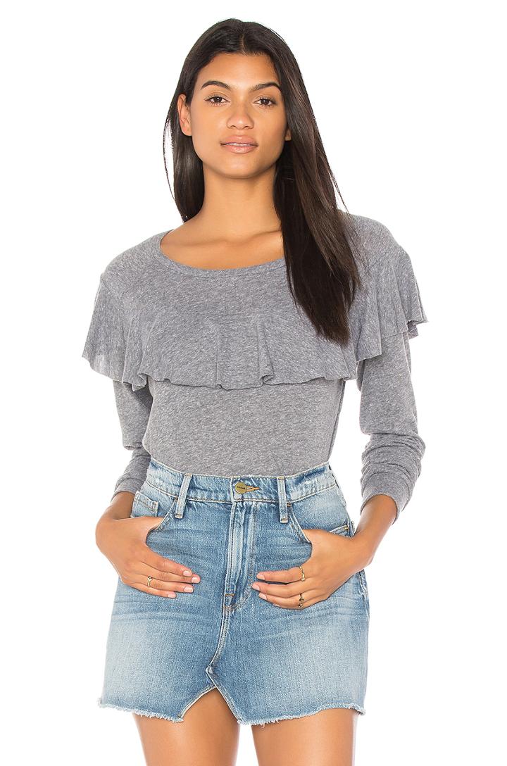 Ruffle Long Sleeve Sweater