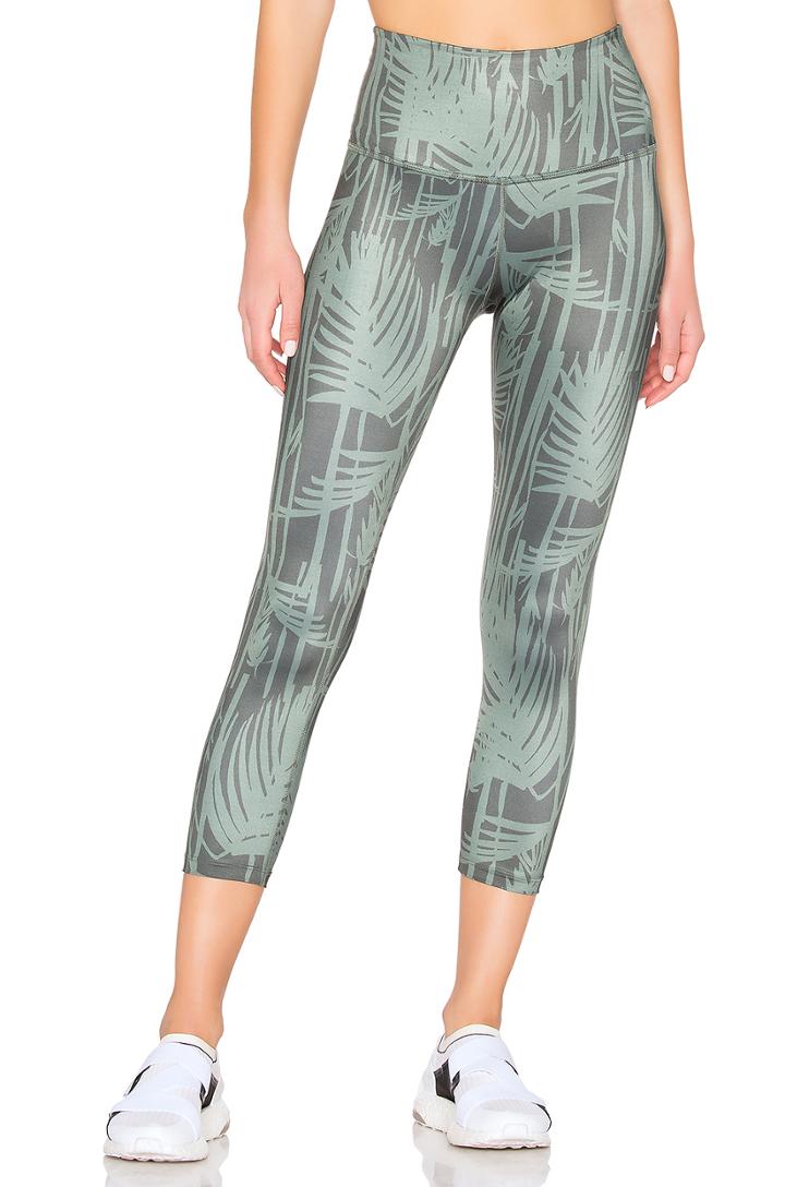 Lux Print Walk And Talk High Waisted Capri Legging