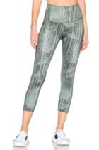 Lux Print Walk And Talk High Waisted Capri Legging