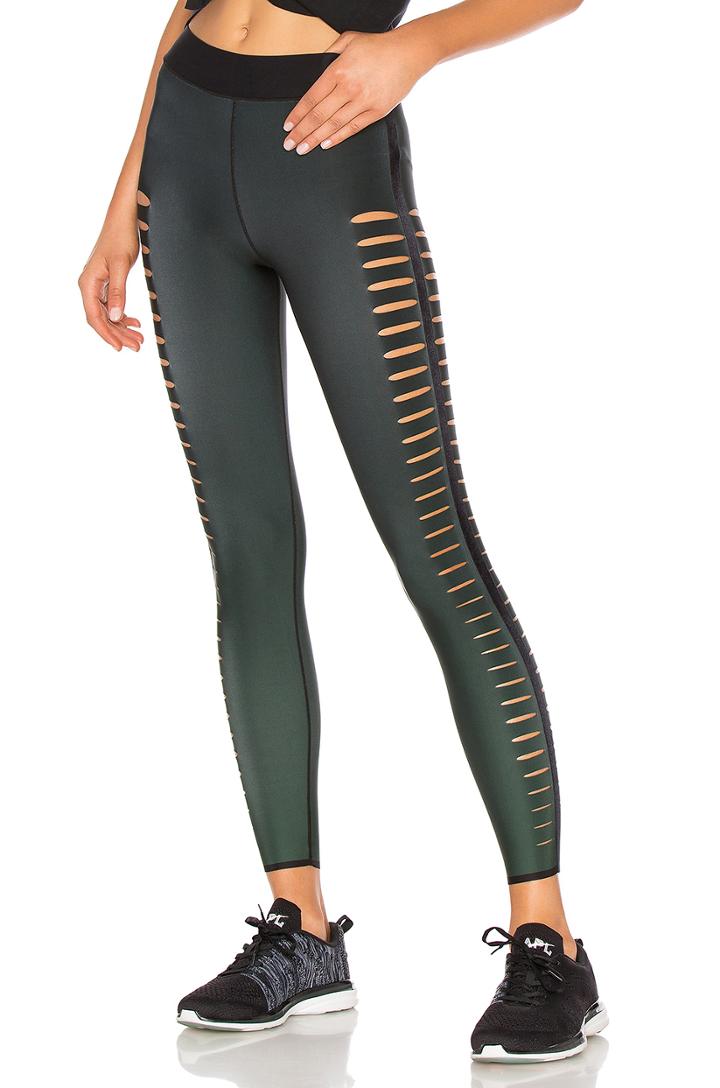 Gradient Velvet Slash Legging