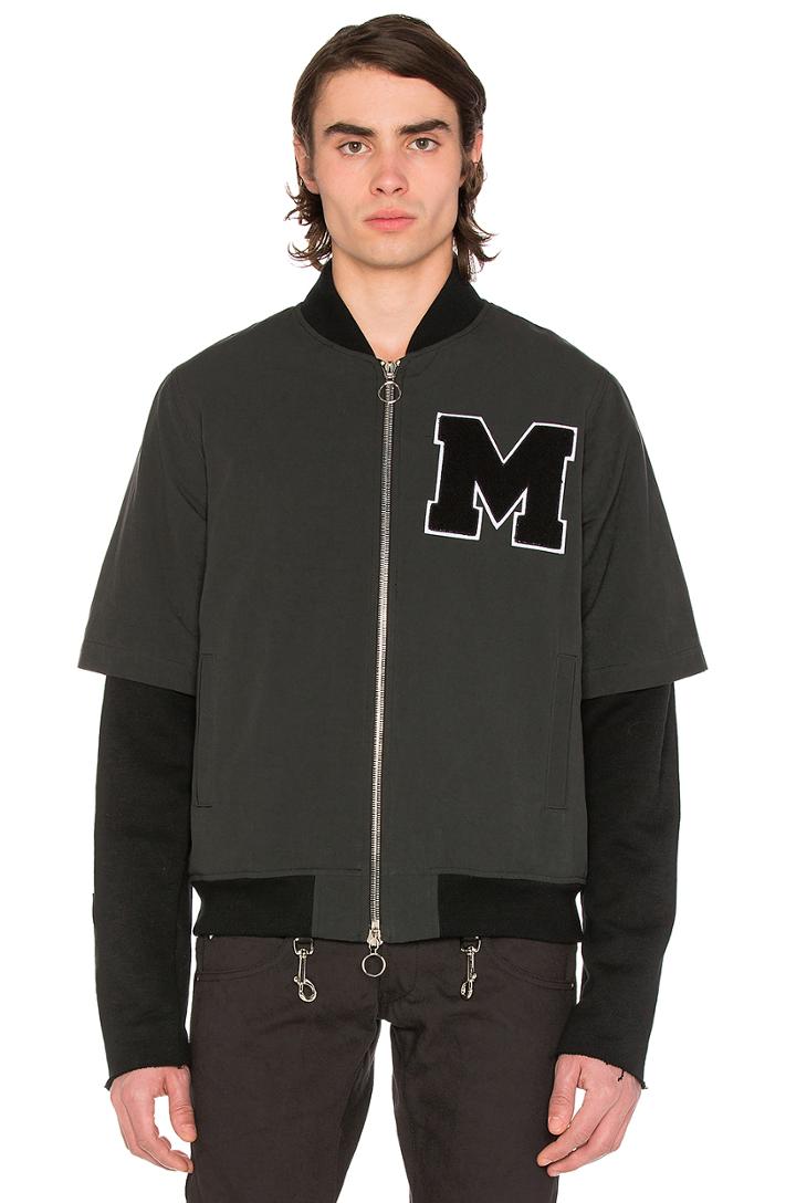 Layered Varsity Jacket