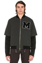 Layered Varsity Jacket