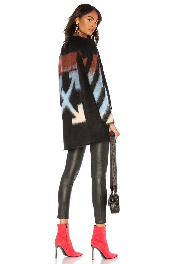 Diag Intarsia Mohair Sweater