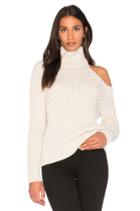 Turtle Neck Cut Out Shoulder Sweater
