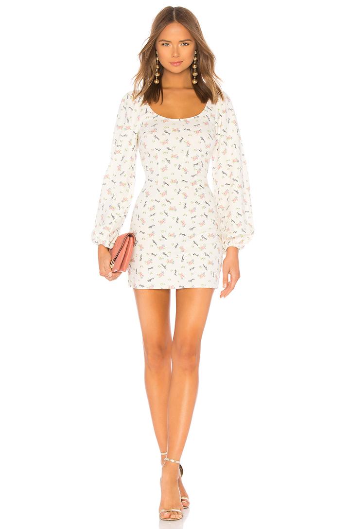 Puff Sleeve Mini Dress