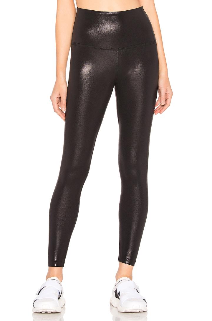 Pearlized High Waisted Midi Legging