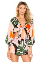 Eddie Silk Satin Kimono Top