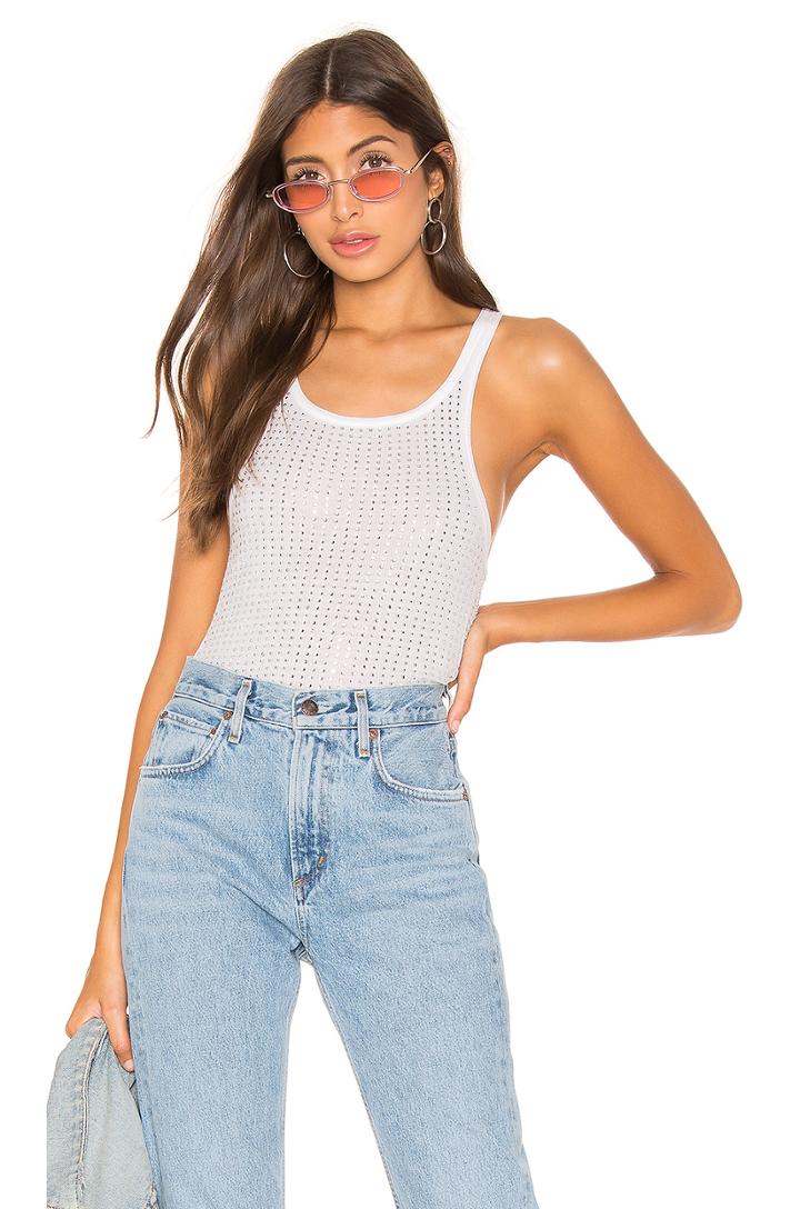 Sade Crystals Cropped Tank