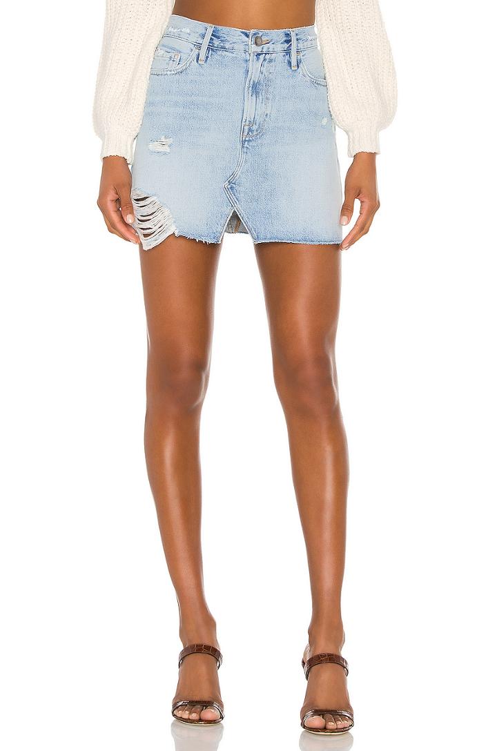 Le Mini Split Front Skirt