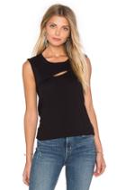 Slub Cutout Front Muscle Tank