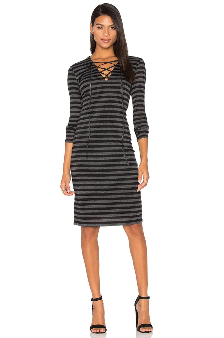 Luxe Lace Up Dress