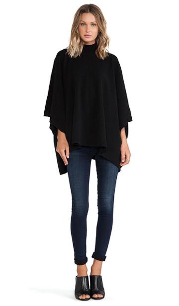 Theory Florencia Poncho In Black