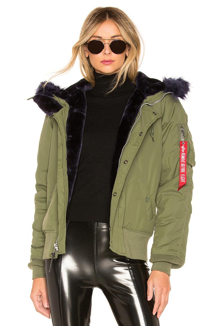 N-2b Impact Parka With Faux Fur Trim