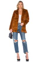 Pumpkin Spice Faux Fur Coat